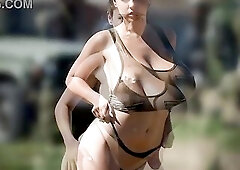 Israeli Large Boobs IDF soldier - AI generated