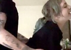 Blue Haired Goth Girl Takes Cock Like A Princess