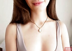 I Cum Inside This Super Slim And Hot Brunette hair With Tiny Merry Tits - Liz Ocean