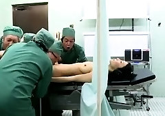 Sweet Japanese babe gets her hairy peach thoroughly examined