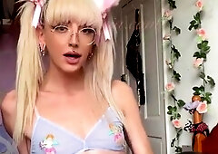 Solo webcam tranny masturbation