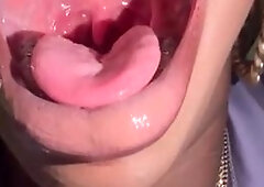 Bbw with long tongue