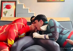 Nightwing/Flash Threesome