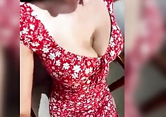 Stepmom in a hawt costume, her large breasts look very marvelous