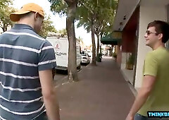 Youngsters Buttfuck Fucky-Fucky take turns getting their tight assholes drilled and cumshot in