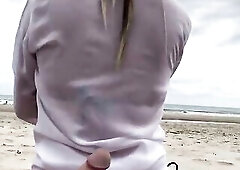 Playgirl, those people are looking at us! Public anal.