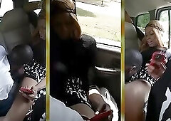 Suck Tranny Dick in Public back Seat of Car Day Time.