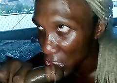 Monster throat took care of me