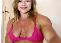 Satin robe slipping off, muscles flexing, and a sextoy I just get to smack I suck it unfathomable and sloppy, drooling as my eyes roll back with enjoy