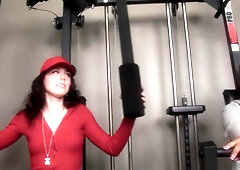 Older guy packs a big surprise for this training hottie