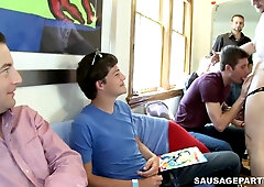 GAYWIRE - Henry's Bday Soiree Turns To A Insane Dick Soiree With All Of His Pals