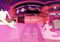 VR Taker POV - Futas Rias, Akeno, Sylvia Screw Stud POV