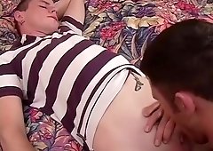 Hottest male pornstar in best blowjob, swallow gay adult clip