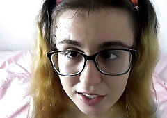 Stepdaddys little wench gets mouth training