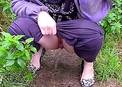 Seductive Lucia and Any's outdoor clip