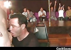 Horny guys go crazy on a cock