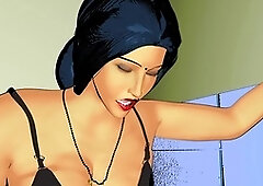Mother, moaning, wanking
