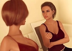 Visual novel, mom, big boobs