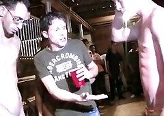 Twinks wank at pledge hazing