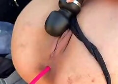 Blonde Babe Public Car Sex
