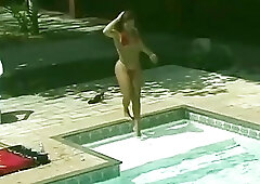 Slim tranny takes a swim before eagerly riding a BBC