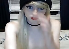 Emo Teen Shemale Hot Hard Dick Jerking