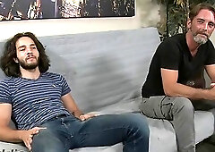 Older straight dude gets to pound this cutie with long hair