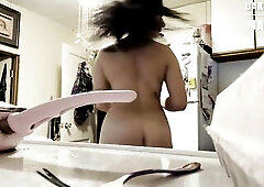 Kinky Flogging Wooden Spoon S&M Domestic Trad Wife Dakota Marr Hirsute Bush Messy Talking Cooking Wench