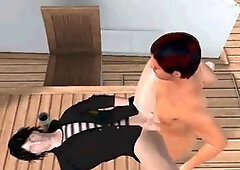 mischievous 3d toon hunk getting fucked hard on a boat