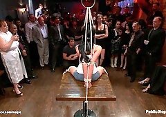 Mixed race slave assfucking public ravaged