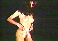 Vintage threesome with brunette Tgirl