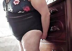 Played in one of my swimsuits and decided to get my sex-toy out.