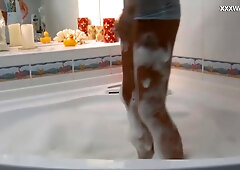 Sima Zasadilo Enjoys Herself In Bathroom