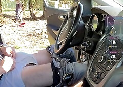 Car, amateur, big cock bareback