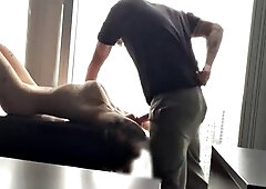 Milf boss gets dominated and spanked in her office