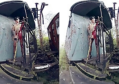 Lucia Denvile In Hot Model Strips While Exploring