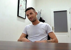 Compliant little slut riding hard dick in a casting video