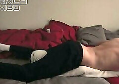 Morning routine. Daddy can't help but pillow humping imagining your wet booty filled with his cum