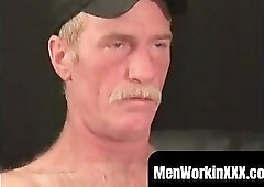 Mature stud with sexy mustache masturbates until he achieves orgasm