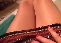 Showing suprise nylon sissy milf tranny