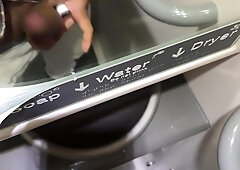 Insatiable uncircumcised fapping and nutting on public instruct