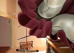 BlueGirl70 Red Upskirt Nude Seams