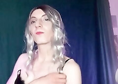 Resigned Rock Sissy Disrobes