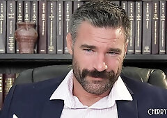 Job interview turns Into a desktop blowjob before the boss fucks her shaved puss