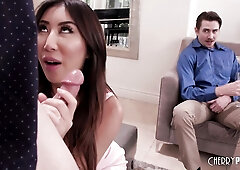 Big Tits Asian Nicole Doshi Cucks Wimpy Hubby with Humiliation Fuck