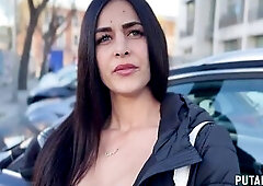 PutaLocura - Green-eyed Spanish cutie Andrea Lux is caught by Torbe and ends up in a sexy game