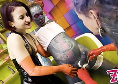Extreme Fisting Two Dominatrix Sissy Femdom - Prolapse, Latex, Tattoo, Trans, Bdsm, Anal Gape - Lily Lu