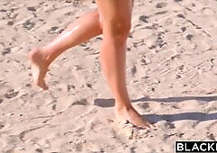 BLACKED Gorgeous Lika seduces stranger to make BF jealous