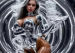 Voluptuous 3D beauty flaunting her amazingly perfect body