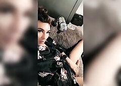 English transgirl prostitute drilled hard and plays with massive cock and sex tool